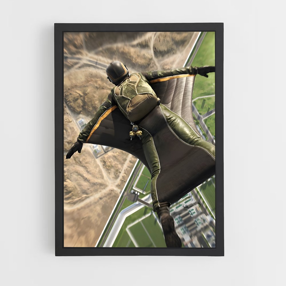 Poster Wingsuit flying absolue – affiche Vol en wingsuit (vue 2)